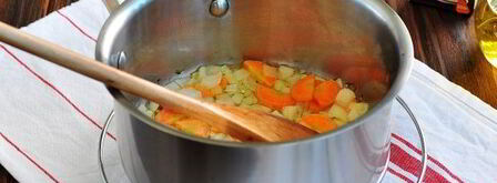 суп-пюре из кабачков со сливками. Шаг 3