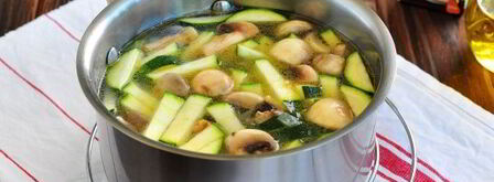 суп-пюре из кабачков со сливками. Шаг 6