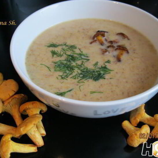 Рецепт суп-пюре из лисичек