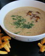 Суп-пюре из лисичек