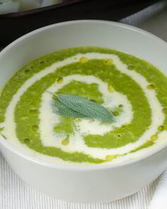 Суп-пюре из лука порея и картофеля