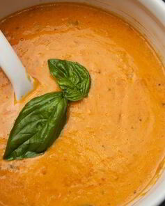 Суп-пюре из помидоров с рисом