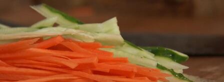 суп-пюре из риса и овощные роллы. Шаг 4