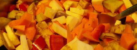 суп-пюре из тыквы и баклажанов. Шаг 5