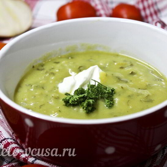 Рецепт суп-пюре из зеленого горошка