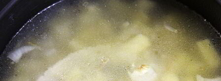 суп-пюре из зеленого горошка. Шаг 4