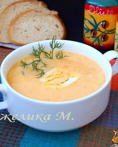 Суп-пюре с овощами и плавленым сырком