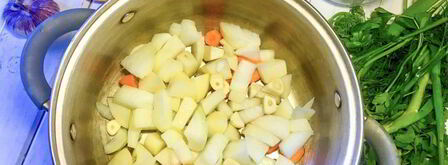 суп-пюре с запеченной тыквой. Шаг 3