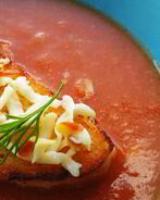 Томатный суп-пюре с кабачками