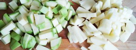 томатный суп-пюре с кабачками. Шаг 2