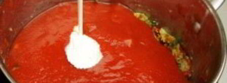 томатный суп-пюре с креветками. Шаг 4