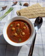 Томатный суп-пюре с нутом