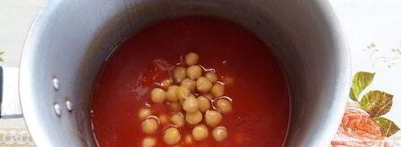 томатный суп-пюре с нутом. Шаг 4