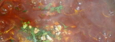 томатный суп-пюре с нутом. Шаг 7