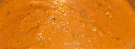 томатный суп-пюре с нутом. Шаг 9