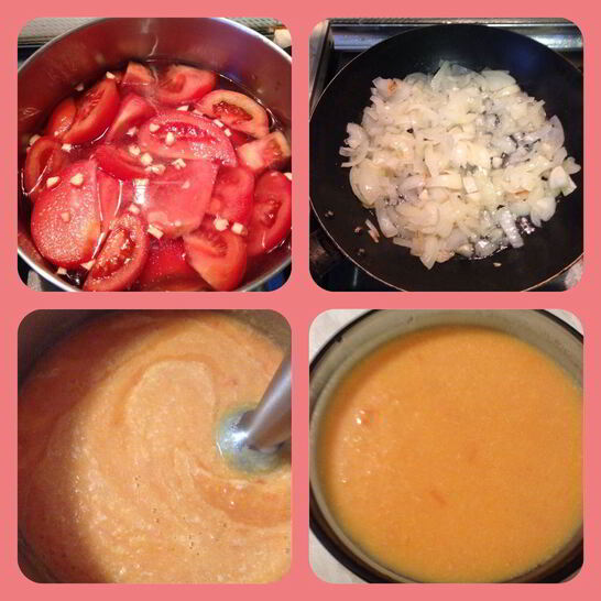 Рецепт томатный суп-пюре с сыром