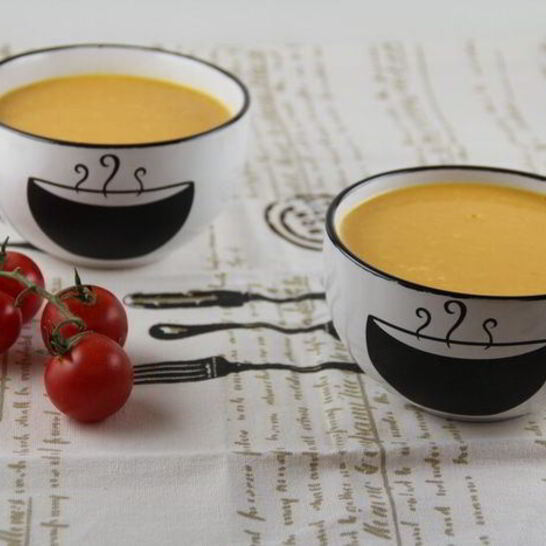 Рецепт тыквенно-морковный суп-пюре с кокосовым молоком и имбирем