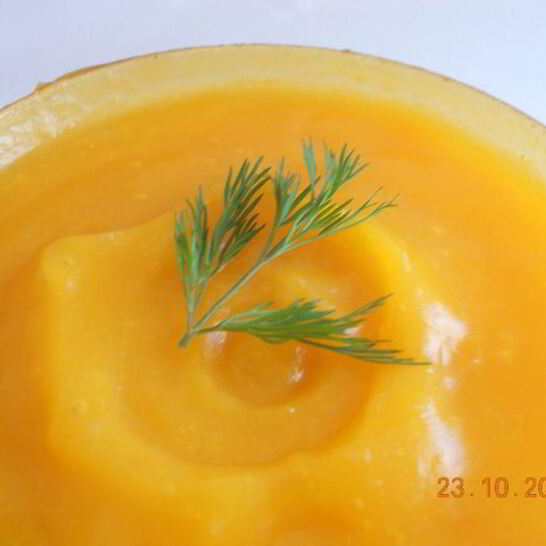 Рецепт тыквенный суп-пюре для самых маленьких