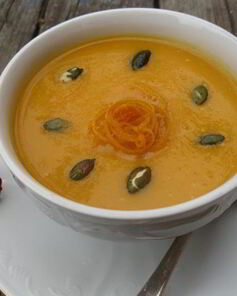 Тыквенный суп-пюре с апельсином