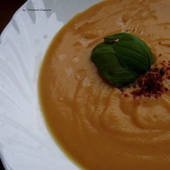 Рецепт тыквенный суп-пюре с белым вином