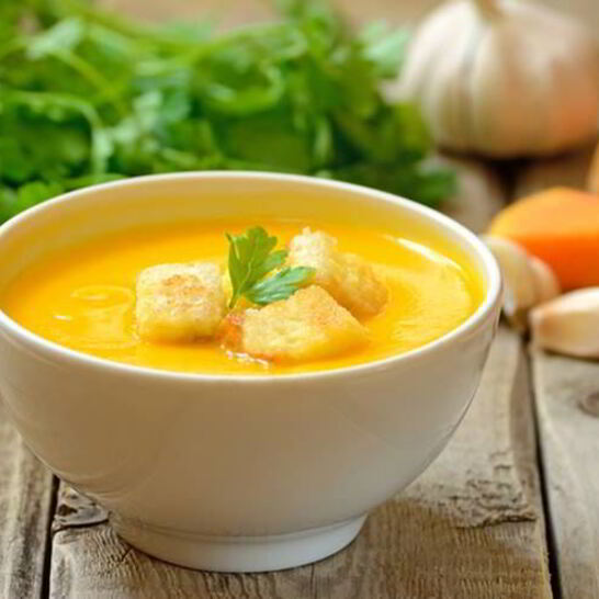 Рецепт тыквенный суп-пюре с имбирем