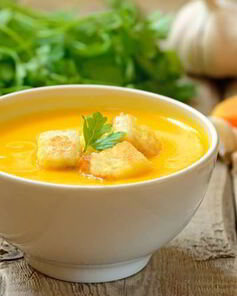 Тыквенный суп-пюре с имбирем