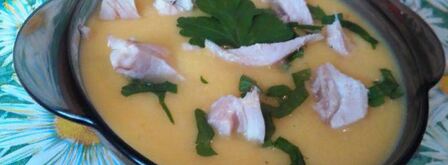 тыквенный суп-пюре с курицей. Шаг 8