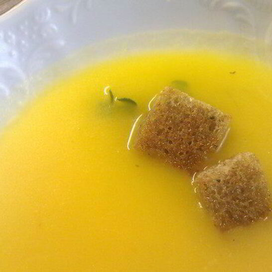 Рецепт тыквенный суп-пюре с шафраном