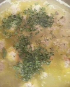 Суп с фрикадельками из куриного фарша