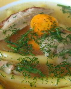 Суп с грибами овощной