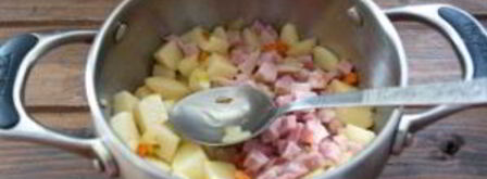 суп с колбасой. Шаг 4