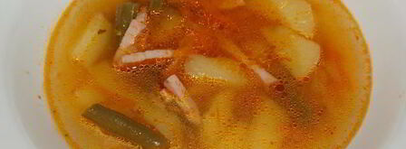 суп с копченостями экспресс. Шаг 6