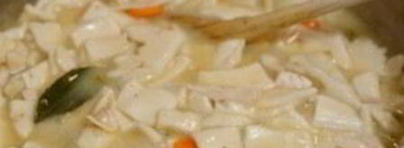суп с курицей, морковью, сельдереем и клецками. Шаг 7