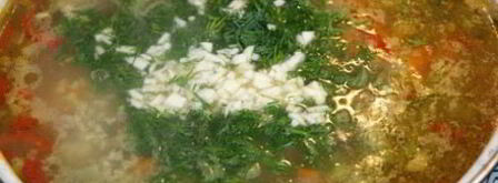 суп с пшеном и зеленой фасолью. Шаг 13