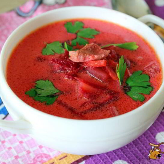 Рецепт свекольный суп со сметаной