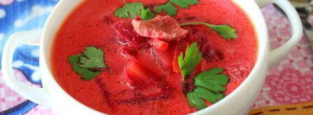 свекольный суп со сметаной. Шаг 8