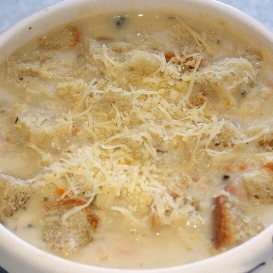 Рецепт сырный суп-пюре