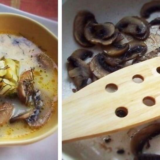 Рецепт сырный суп с шампиньонами