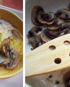 Сырный суп с шампиньонами