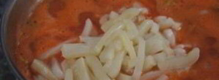 томатный суп с кальмарами. Шаг 8
