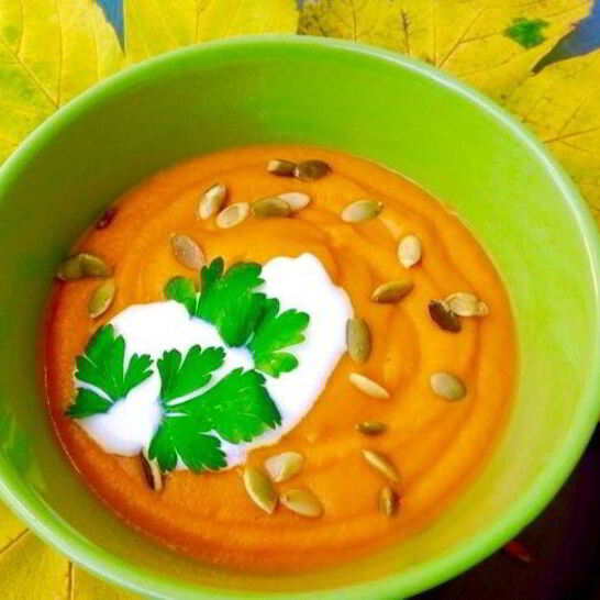 Рецепт тыквенный суп с имбирем