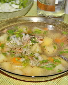 Уха из красной рыбы