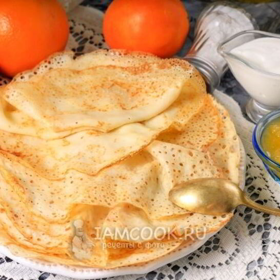 Рецепт ажурные блинчики на кефире с дырочками