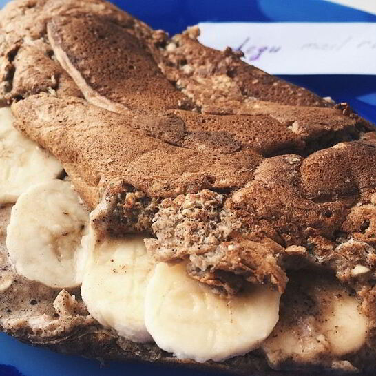 Рецепт блин с банановой начинкой