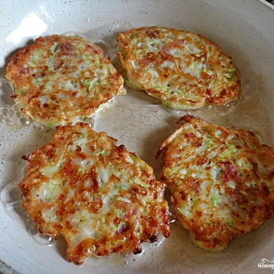 Рецепт блинчики из кабачков с курицей