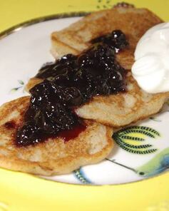 Блинчики на кефире из трех видов муки