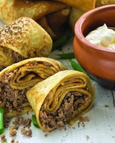 Блинчики с мясом