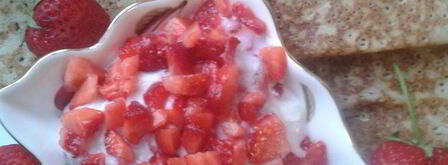 блинчики с рикоттой и клубникой. Шаг 8