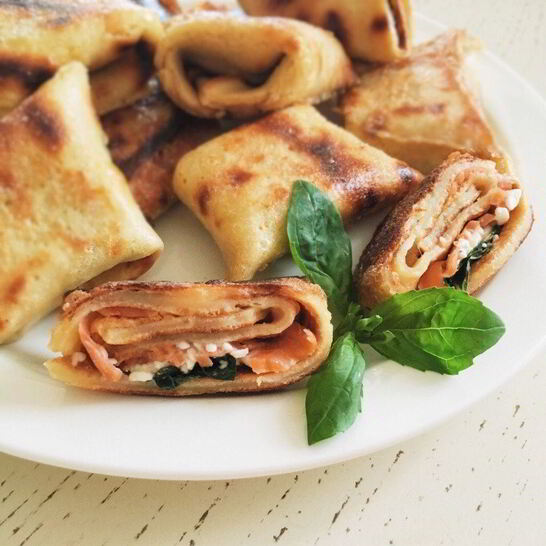 Рецепт блинчики с семгой