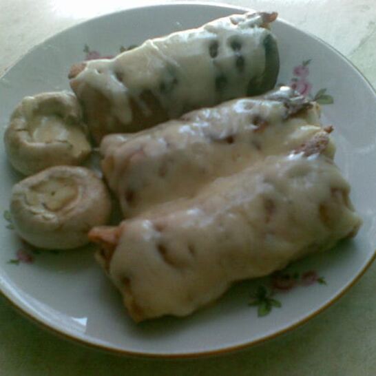 Рецепт блинчики с шампиньоном